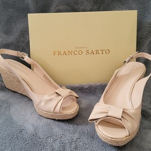 Franco Sarto Peep Toe Wedge